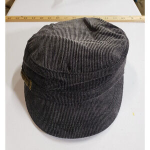 Underrated Hat Womens One-Size Black Polyester‎ Nylon Corduroy Army Cap